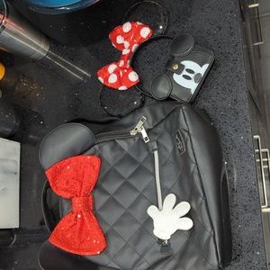 Disney Minnie Mickey purse, wallet, ears Loungefly